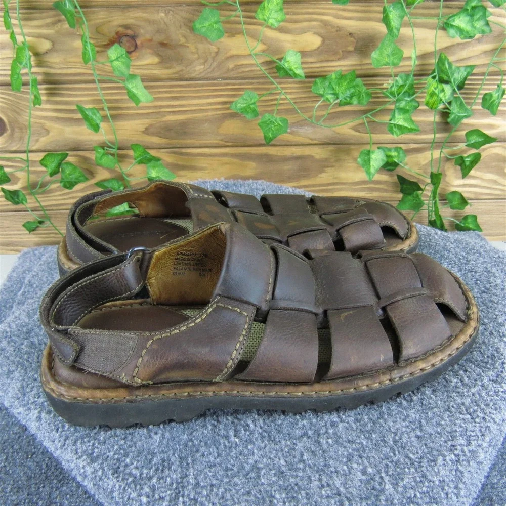 Rockport Men's ‎ Fisherman Brown Leather Size 12 Medium  Used 2025